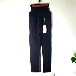 First Kick Black Denim Maternity Jeggins Size M